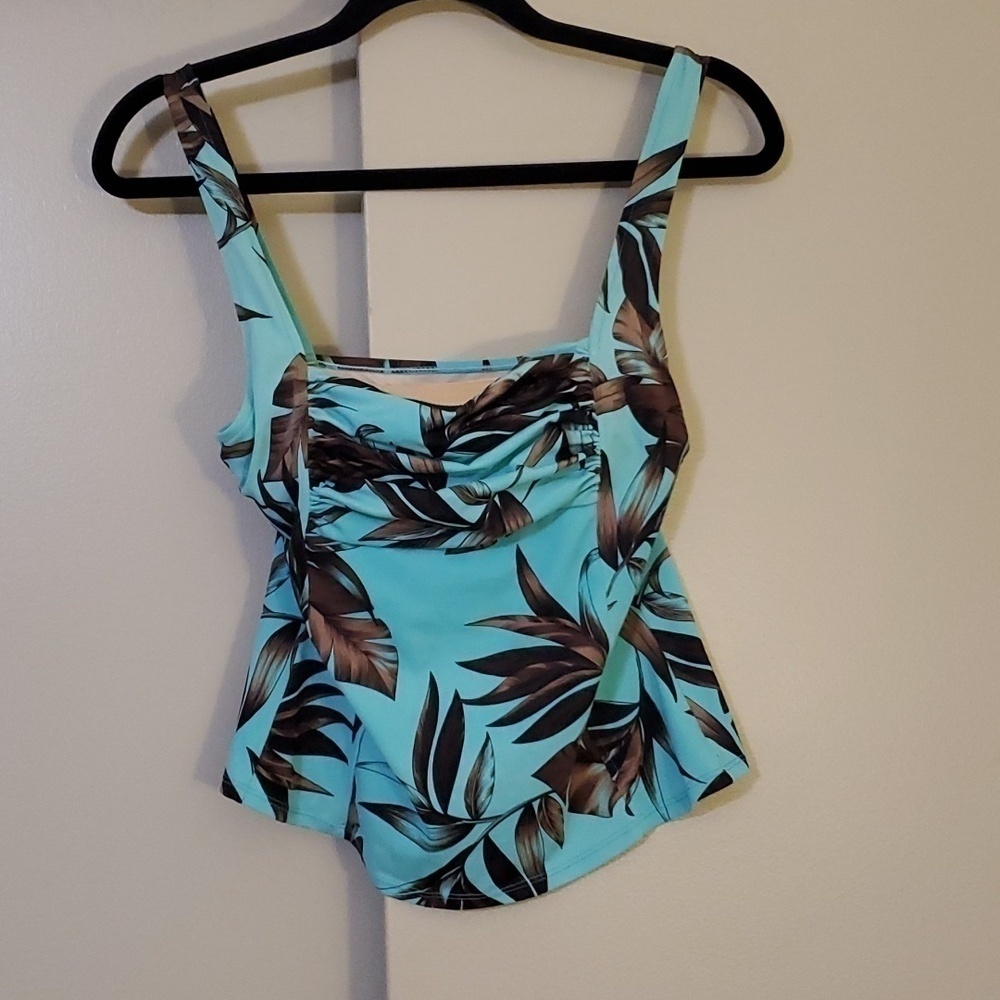 Caribbean Joe Palm Leaf Tankini Size 8